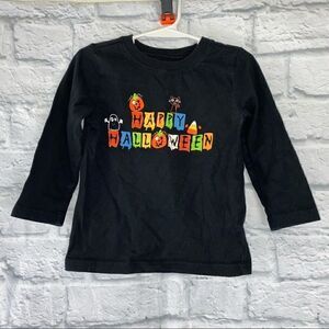 Miniwear black longsleeve crewneck Halloween shirt size 36 months